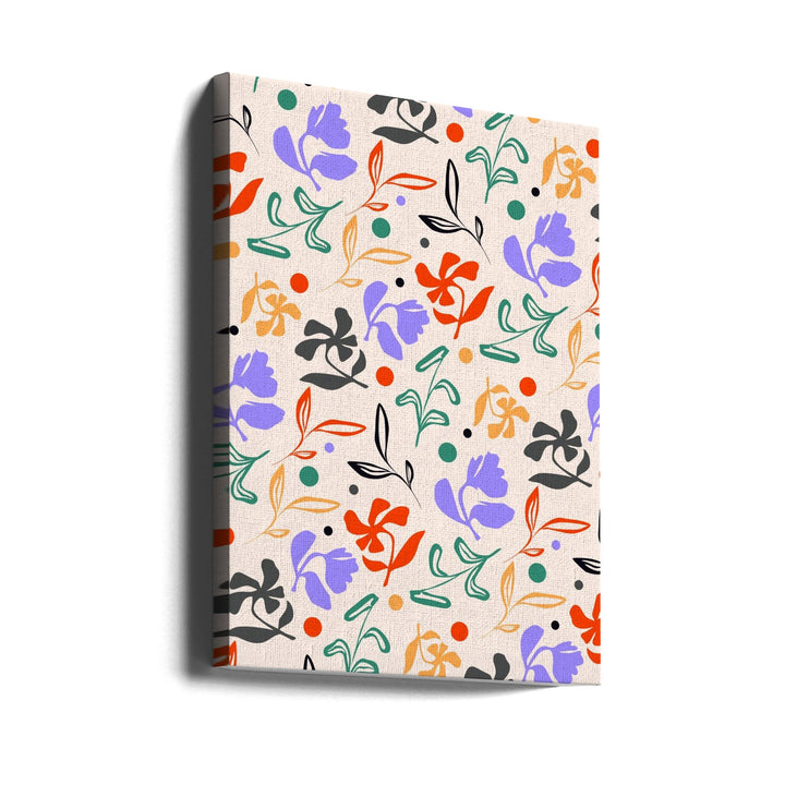 Doodle Garden - Stretched Canvas, Poster or Fine Art Print I Heart Wall Art