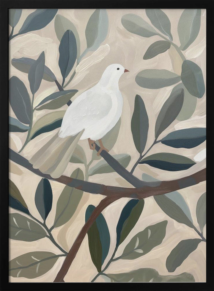 Dove In Tree - Stretched Canvas, Poster or Fine Art Print I Heart Wall Art