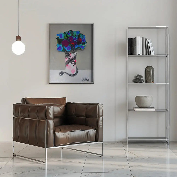 Dragon Vase - Stretched Canvas, Poster or Fine Art Print I Heart Wall Art