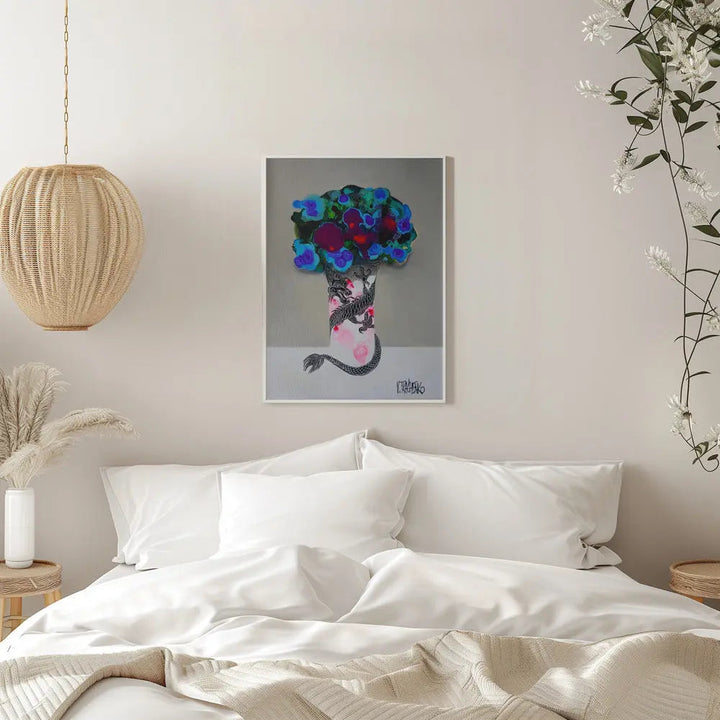Dragon Vase - Stretched Canvas, Poster or Fine Art Print I Heart Wall Art
