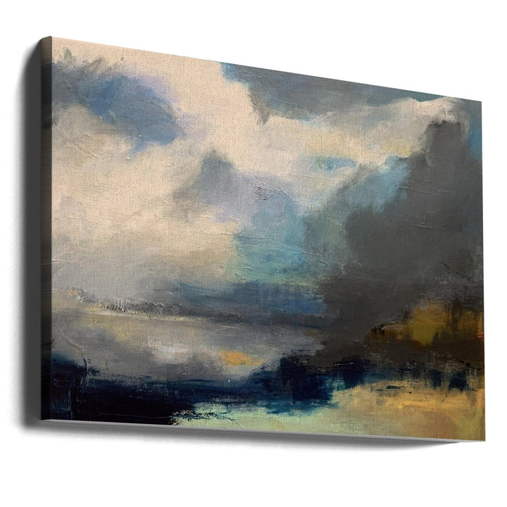 Dramatic Cloudy Sky Over a Serene Seascape - Stretched Canvas, Poster or Fine Art Print - I Heart Wall Art - Poster Print, Canvas Print or Framed Art Print