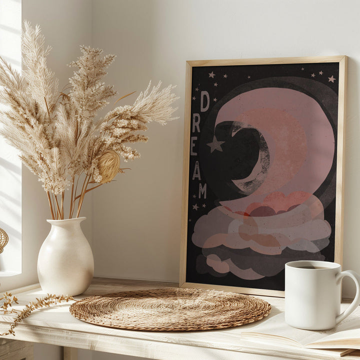 Dream (Dark Version) - Stretched Canvas, Poster or Fine Art Print I Heart Wall Art