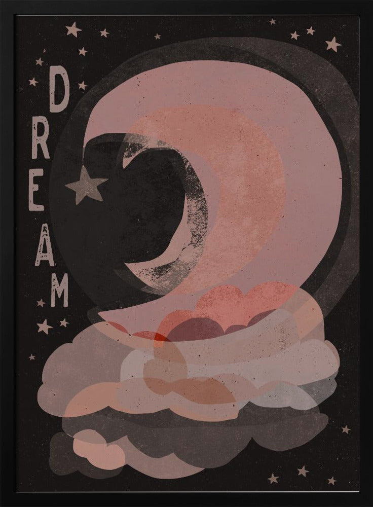 Dream (Dark Version) - Stretched Canvas, Poster or Fine Art Print I Heart Wall Art