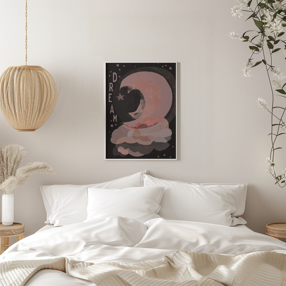 Dream (Dark Version) - Stretched Canvas, Poster or Fine Art Print I Heart Wall Art
