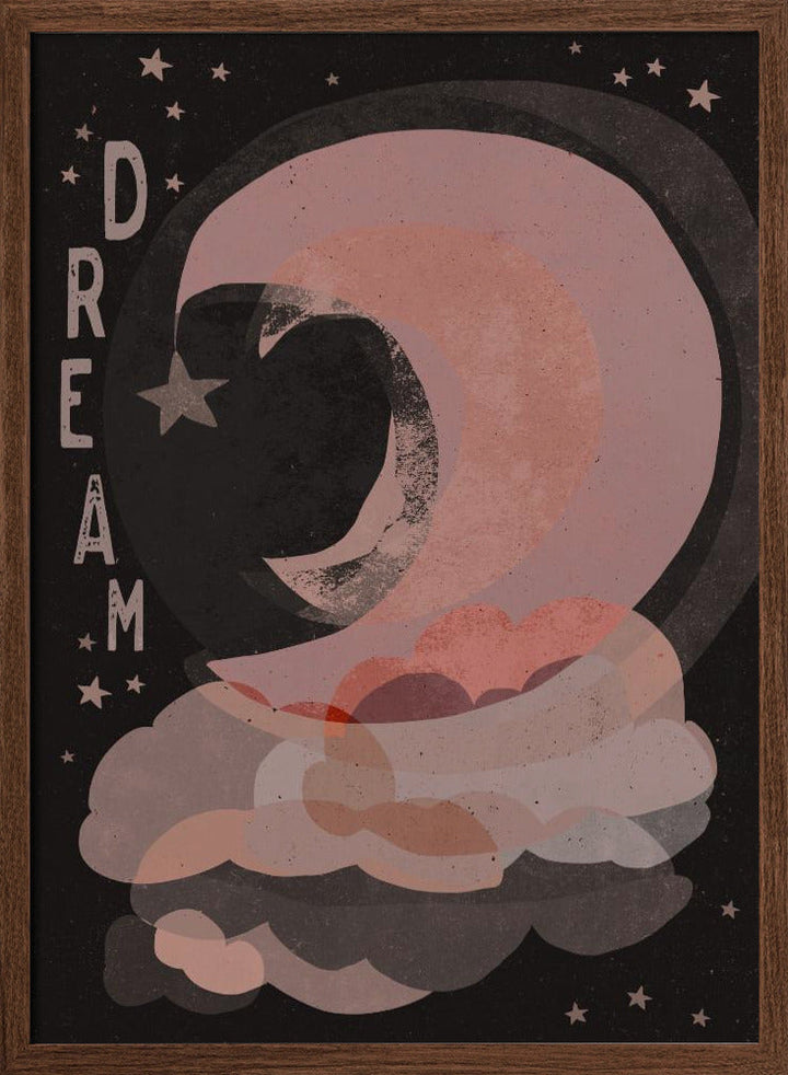 Dream (Dark Version) - Stretched Canvas, Poster or Fine Art Print I Heart Wall Art