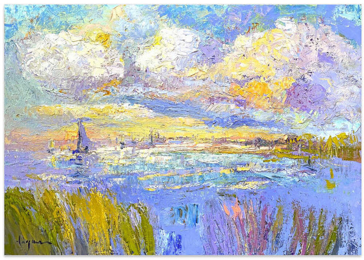 Dreamy Coastal Skies - Stretched Canvas, Poster or Fine Art Print - I Heart Wall Art - Poster Print, Canvas Print or Framed Art Print