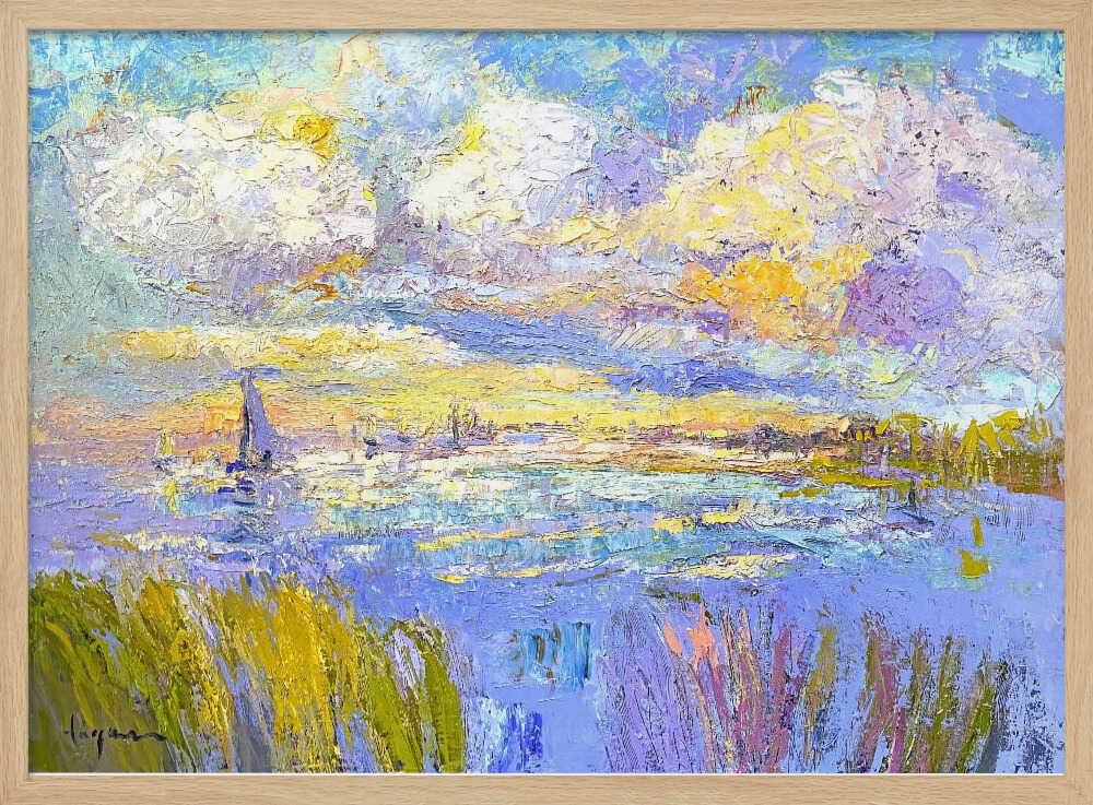 Dreamy Coastal Skies - Stretched Canvas, Poster or Fine Art Print - I Heart Wall Art - Poster Print, Canvas Print or Framed Art Print