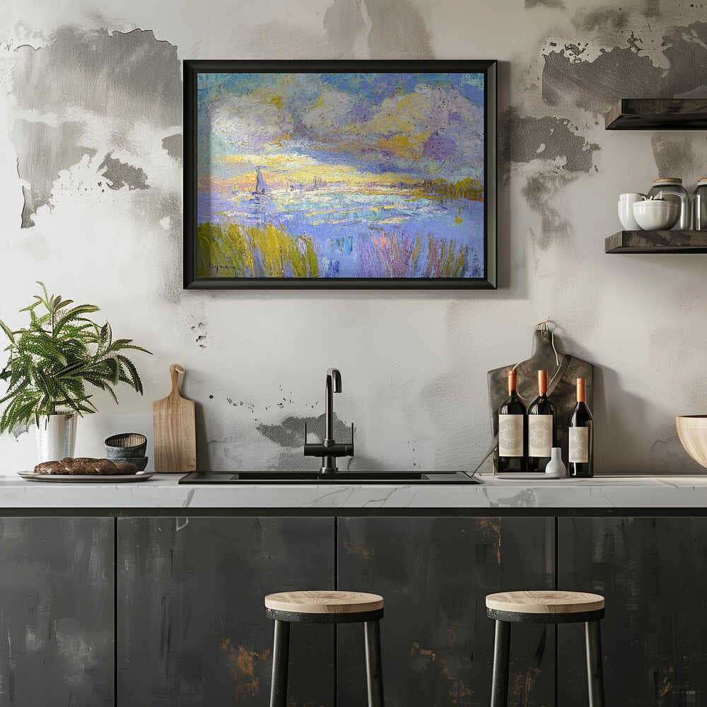 Dreamy Coastal Skies - Stretched Canvas, Poster or Fine Art Print - I Heart Wall Art - Poster Print, Canvas Print or Framed Art Print