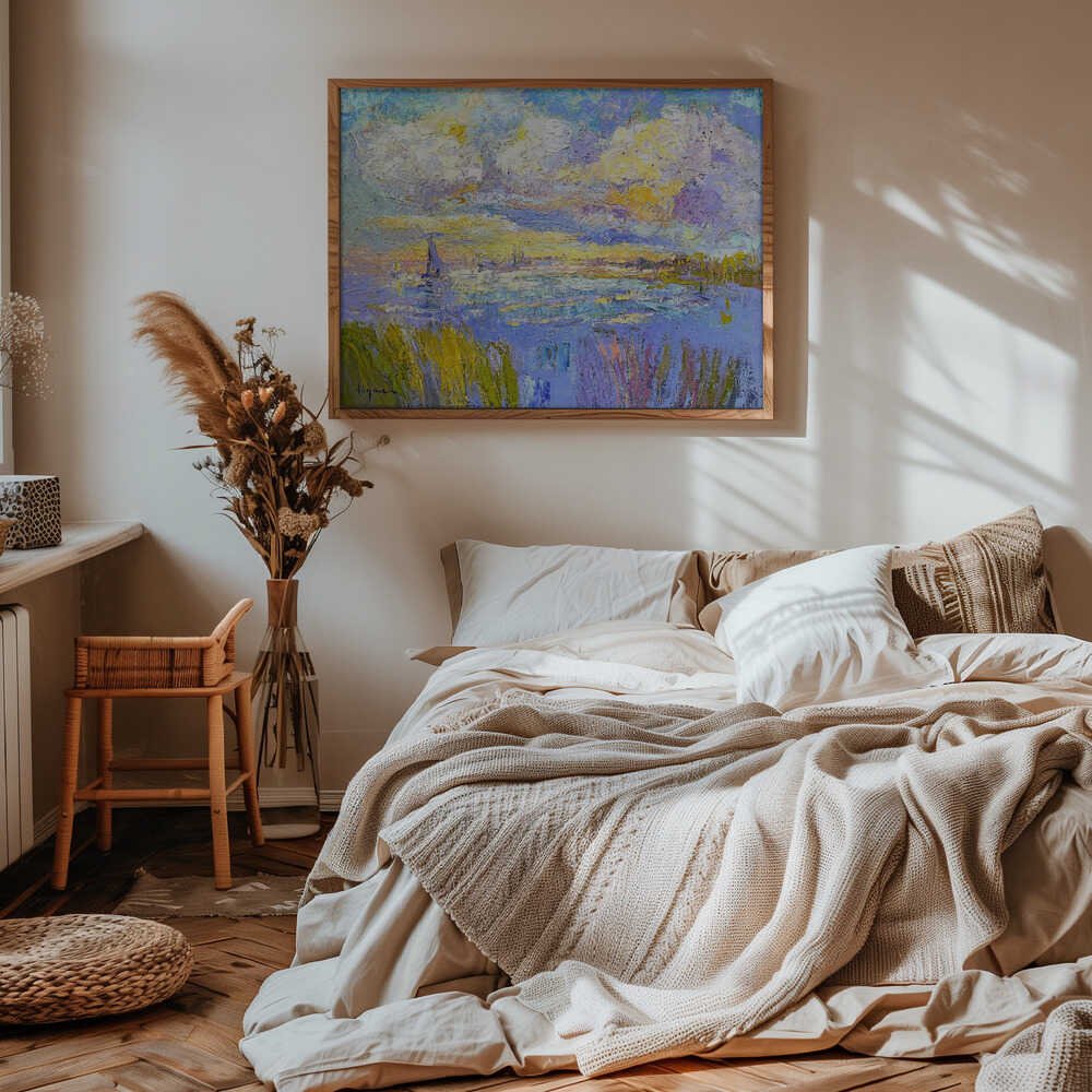 Dreamy Coastal Skies - Stretched Canvas, Poster or Fine Art Print - I Heart Wall Art - Poster Print, Canvas Print or Framed Art Print