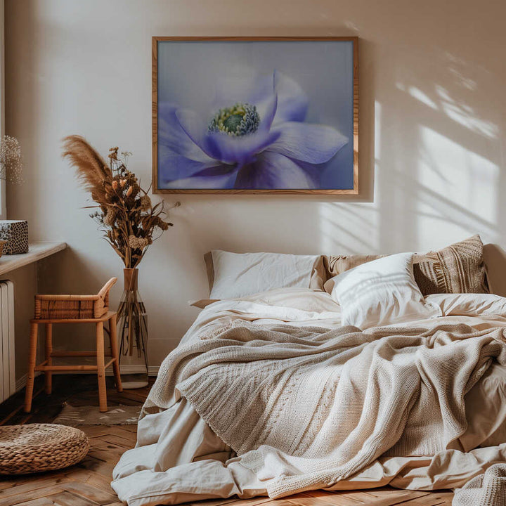 Dreamy Lavender Bloom - Floral Photographic Stretched Canvas Poster or Fine Art Print