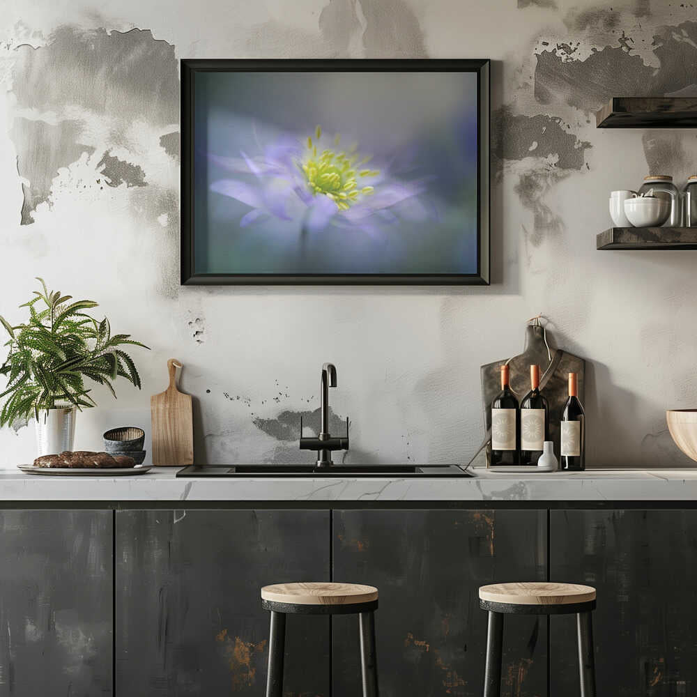 Dreamy Lavender Bloom - Floral Photographic Stretched Canvas Poster or Fine Art Print