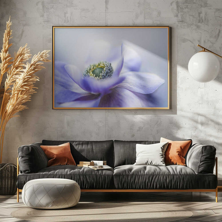 Dreamy Lavender Bloom - Floral Photographic Stretched Canvas Poster or Fine Art Print