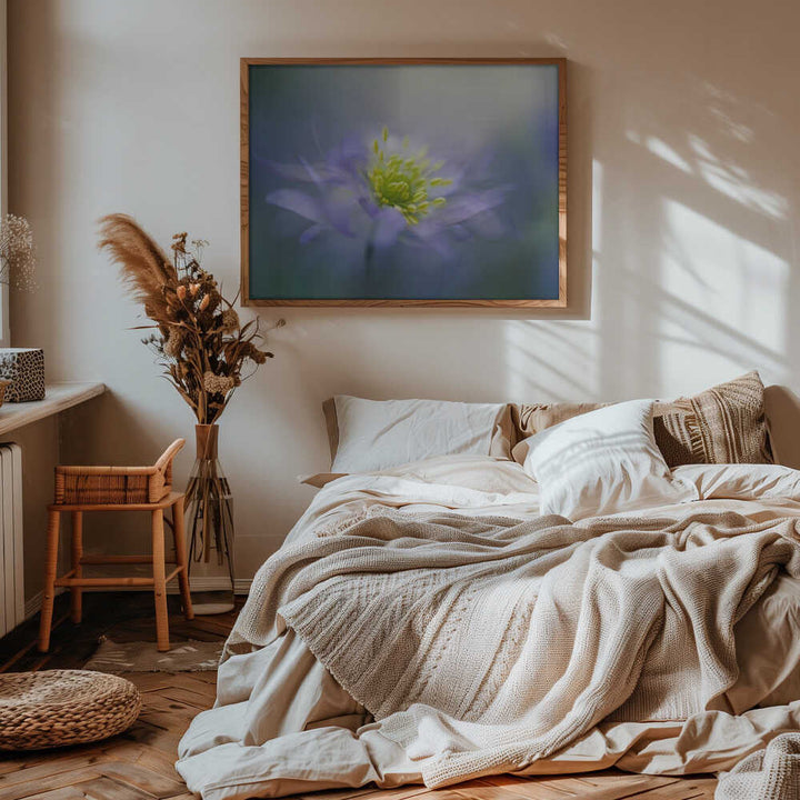Dreamy Lavender Bloom - Floral Photographic Stretched Canvas Poster or Fine Art Print