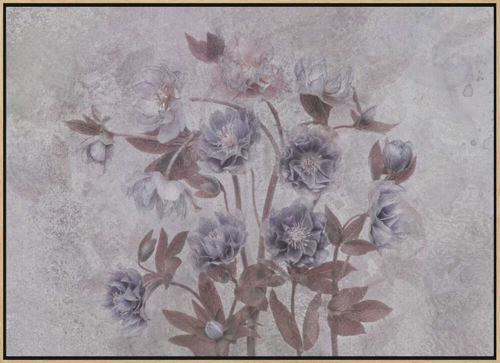 Dreamy Lavender Blossoms - Floral Photographic Stretched Canvas Poster or Fine Art Print