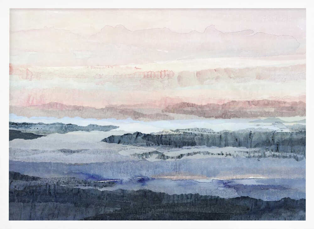 Dreamy Mountain Hues - Stretched Canvas, Poster or Fine Art Print - I Heart Wall Art - Poster Print, Canvas Print or Framed Art Print