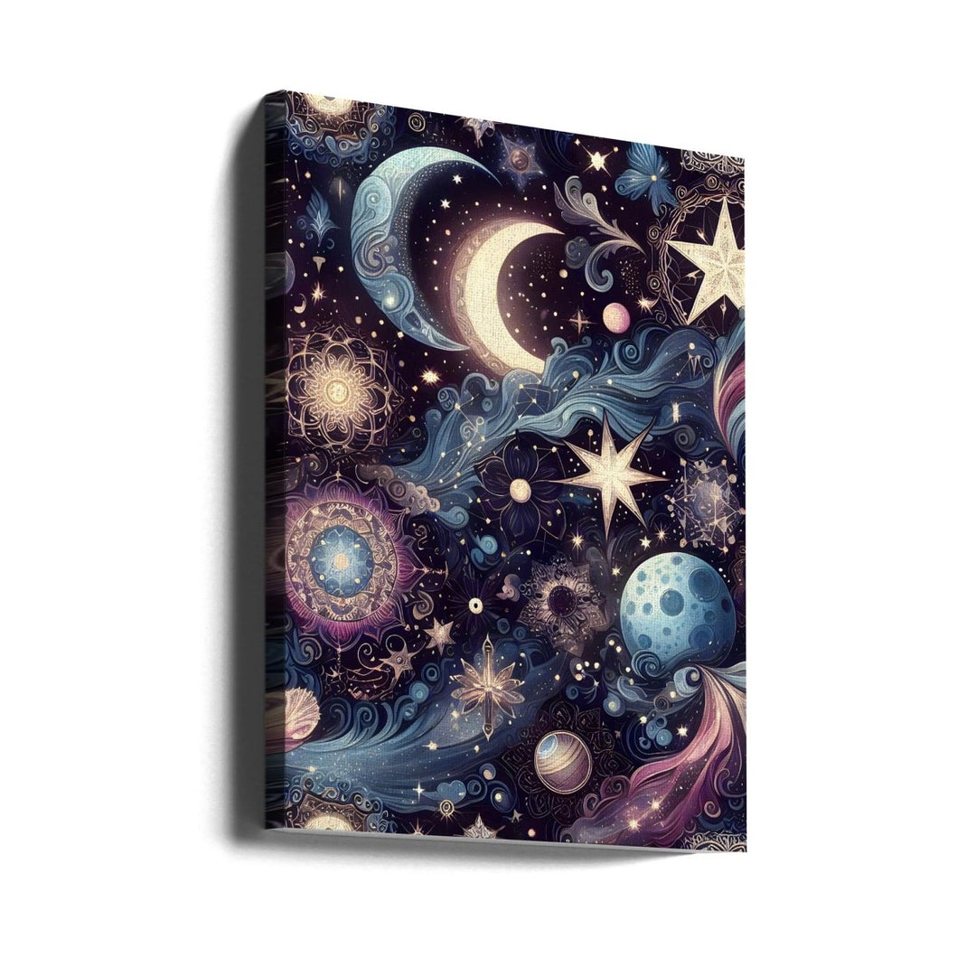 Dreamy Night Sky Elements - Stretched Canvas, Poster or Fine Art Print - I Heart Wall Art - Poster Print, Canvas Print or Framed Art Print