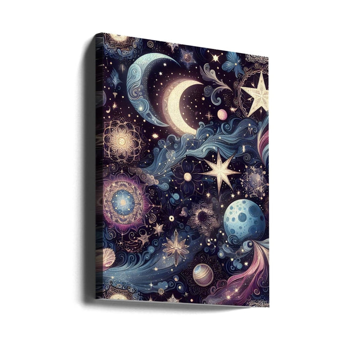 Dreamy Night Sky Elements - Stretched Canvas, Poster or Fine Art Print - I Heart Wall Art - Poster Print, Canvas Print or Framed Art Print
