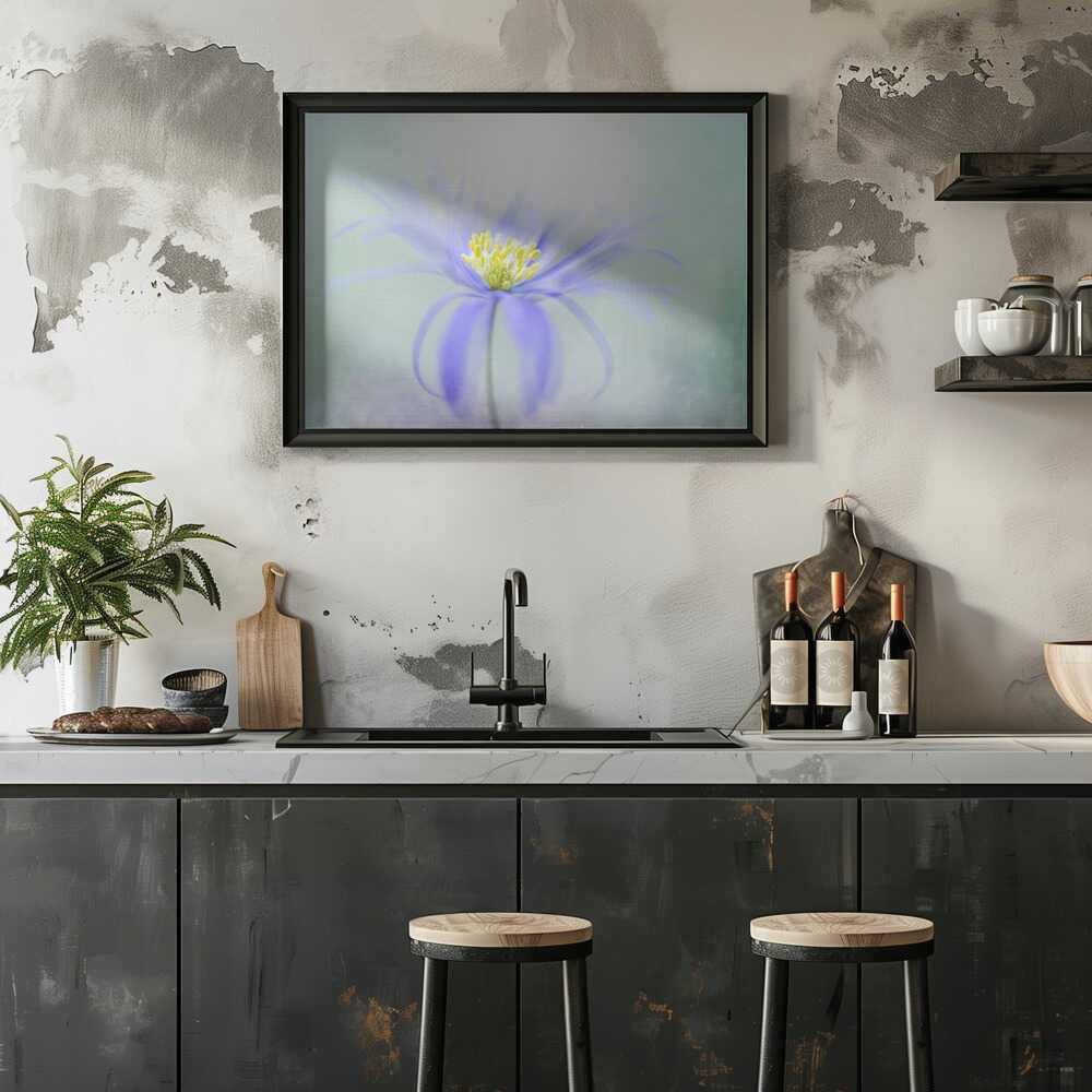 Dreamy Pastel Flower - Floral Photographic Stretched Canvas Poster or Fine Art Print