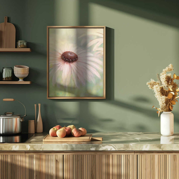 Dreamy Pastel Flower - Floral Photographic Stretched Canvas Poster or Fine Art Print