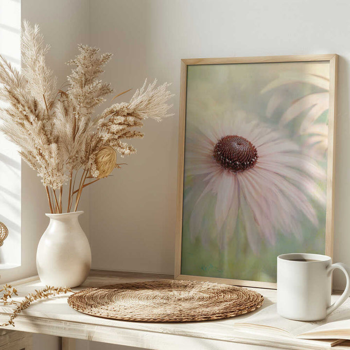 Dreamy Pastel Flower - Floral Photographic Stretched Canvas Poster or Fine Art Print