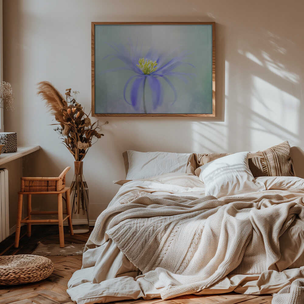 Dreamy Pastel Flower - Floral Photographic Stretched Canvas Poster or Fine Art Print