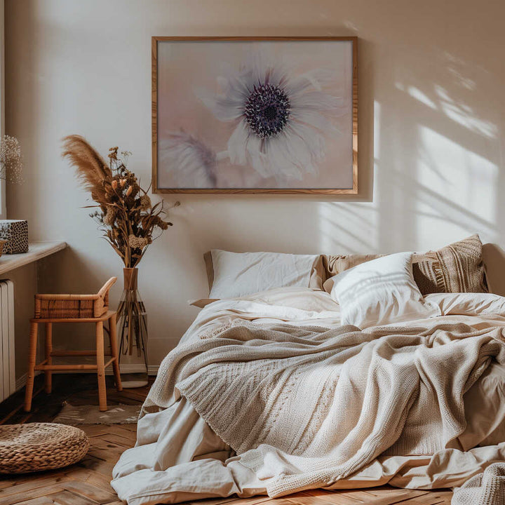 Dreamy Pastel Flower - Floral Photographic Stretched Canvas Poster or Fine Art Print