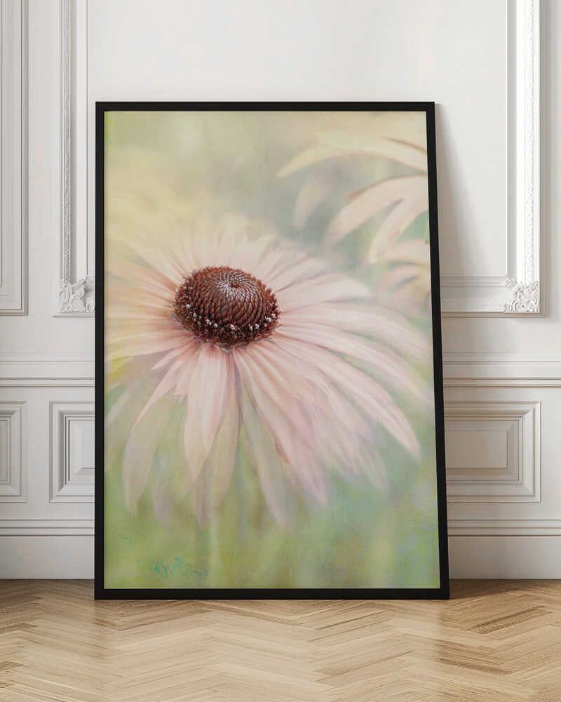 Dreamy Pastel Flower - Floral Photographic Stretched Canvas Poster or Fine Art Print
