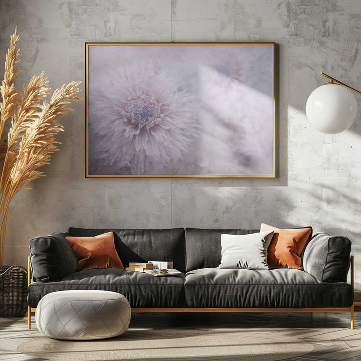 Dreamy Pastel Flowers - Floral Photographic Stretched Canvas Poster or Fine Art Print