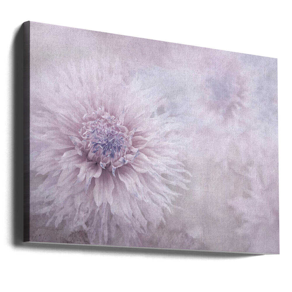 Dreamy Pastel Flowers - Floral Photographic Stretched Canvas Poster or Fine Art Print