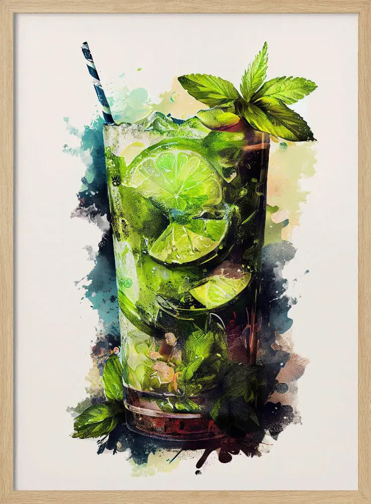 Drinks cocktail - Stretched Canvas, Poster or Fine Art Print I Heart Wall Art