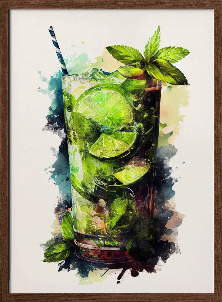Drinks cocktail - Stretched Canvas, Poster or Fine Art Print I Heart Wall Art