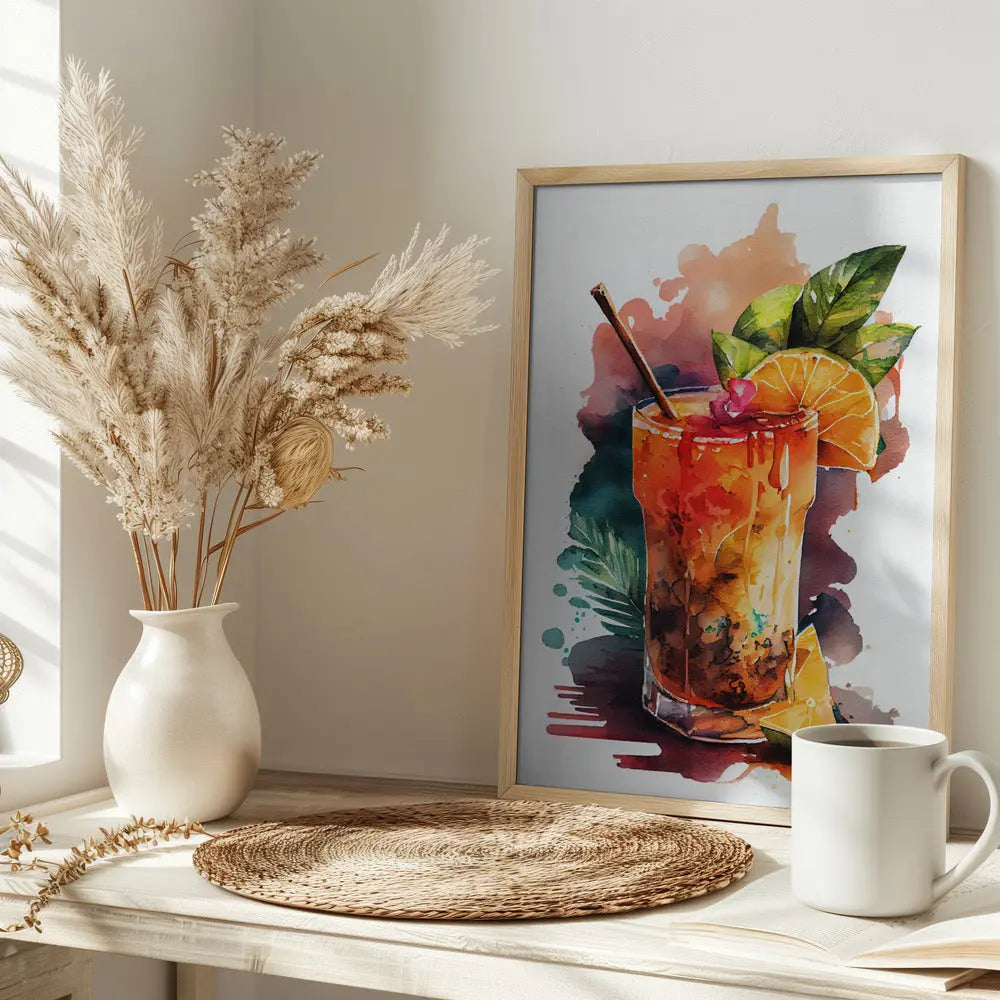 Drinks cocktail - Stretched Canvas, Poster or Fine Art Print I Heart Wall Art