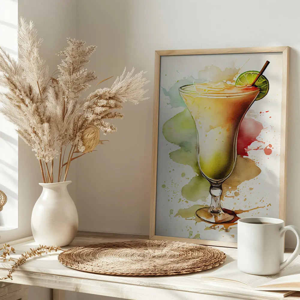 Drinks cocktail - Stretched Canvas, Poster or Fine Art Print I Heart Wall Art