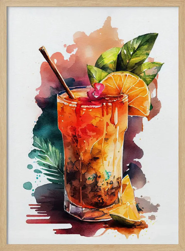 Drinks cocktail - Stretched Canvas, Poster or Fine Art Print I Heart Wall Art