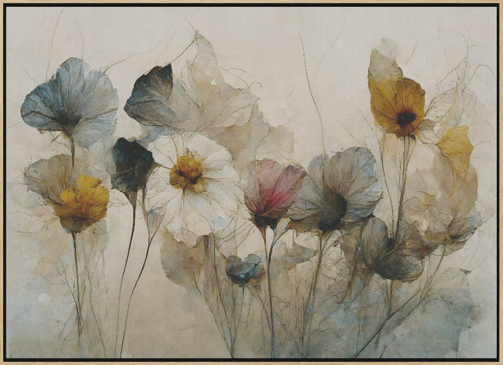 Dry Flower Bouquet - Stretched Canvas, Poster or Fine Art Print I Heart Wall Art