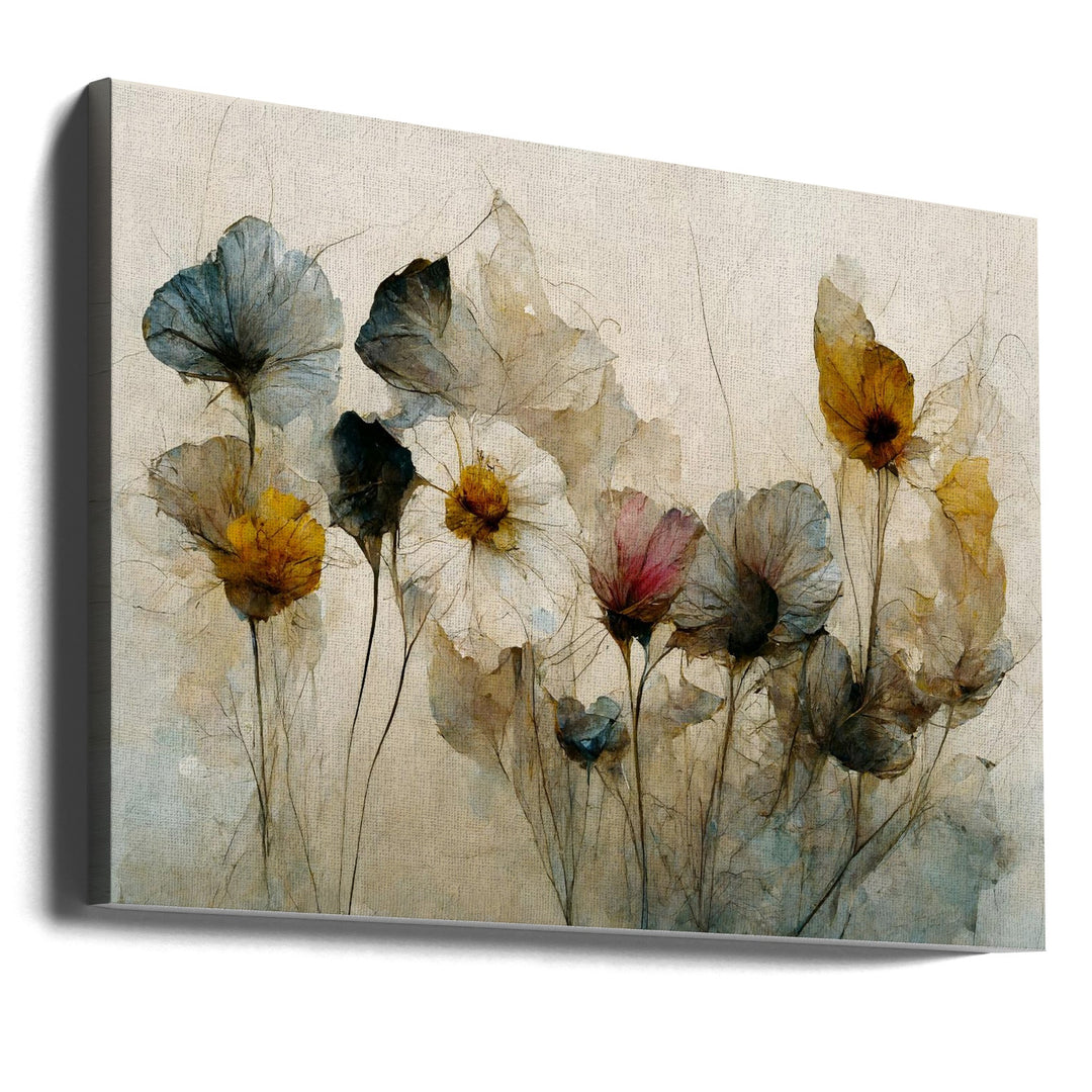 Dry Flower Bouquet - Stretched Canvas, Poster or Fine Art Print I Heart Wall Art