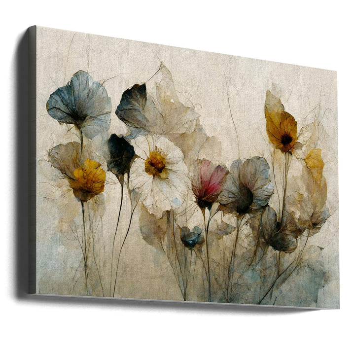 Dry Flower Bouquet - Stretched Canvas, Poster or Fine Art Print I Heart Wall Art