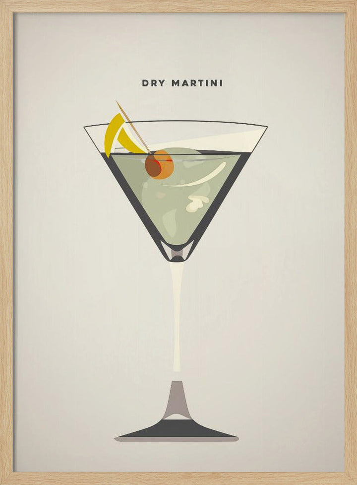 Dry Martini - Stretched Canvas, Poster or Fine Art Print I Heart Wall Art
