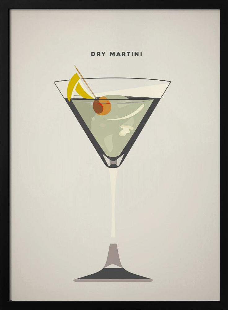 Dry Martini - Stretched Canvas, Poster or Fine Art Print I Heart Wall Art