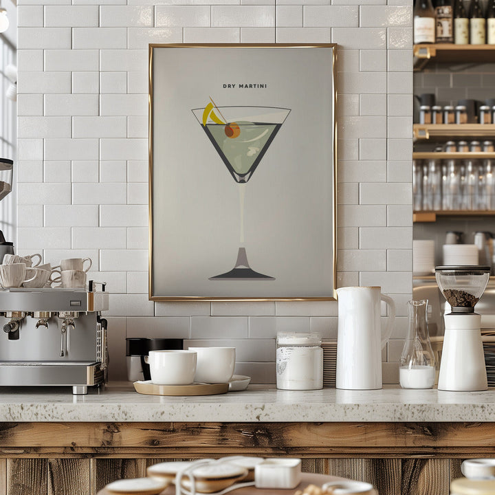 Dry Martini - Stretched Canvas, Poster or Fine Art Print I Heart Wall Art