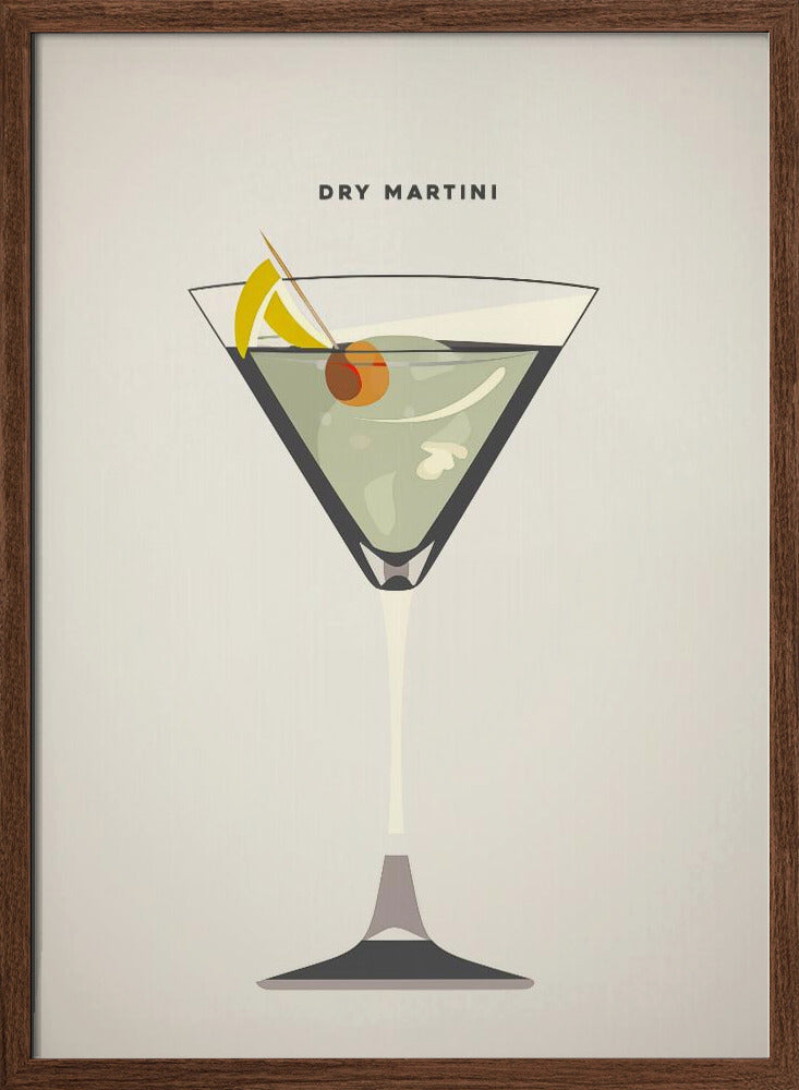 Dry Martini - Stretched Canvas, Poster or Fine Art Print I Heart Wall Art