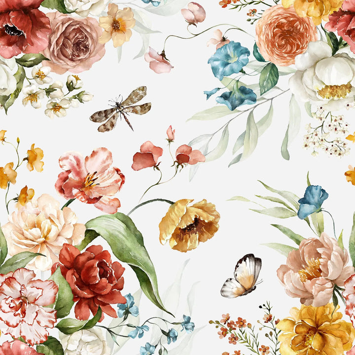 Dutch Florals - Light - Wallpaper I Heart Wall Art Australia