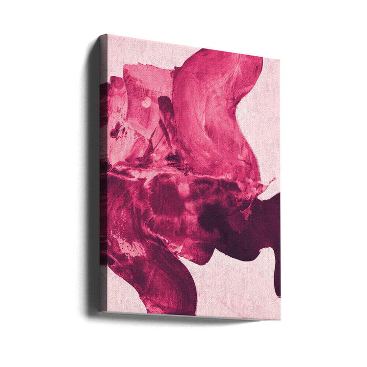 Dynamic Dark Red Brushstrokes - Stretched Canvas, Poster or Fine Art Print - I Heart Wall Art - Poster Print, Canvas Print or Framed Art Print