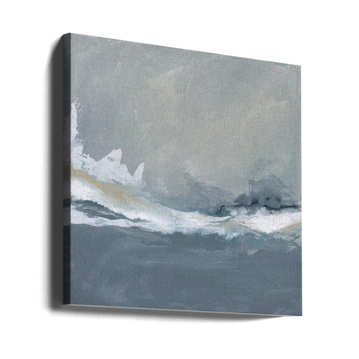 Dynamic Ocean Waves Under a Cloudy Sky - Square Stretched Canvas, Poster or Fine Art Print - I Heart Wall Art - Poster Print, Canvas Print or Framed Art Print