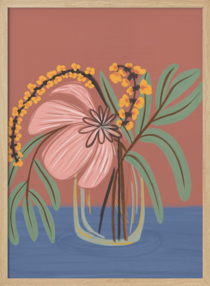 Earthen Blossom - Stretched Canvas, Poster or Fine Art Print I Heart Wall Art