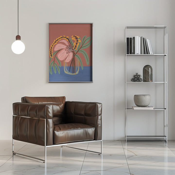 Earthen Blossom - Stretched Canvas, Poster or Fine Art Print I Heart Wall Art