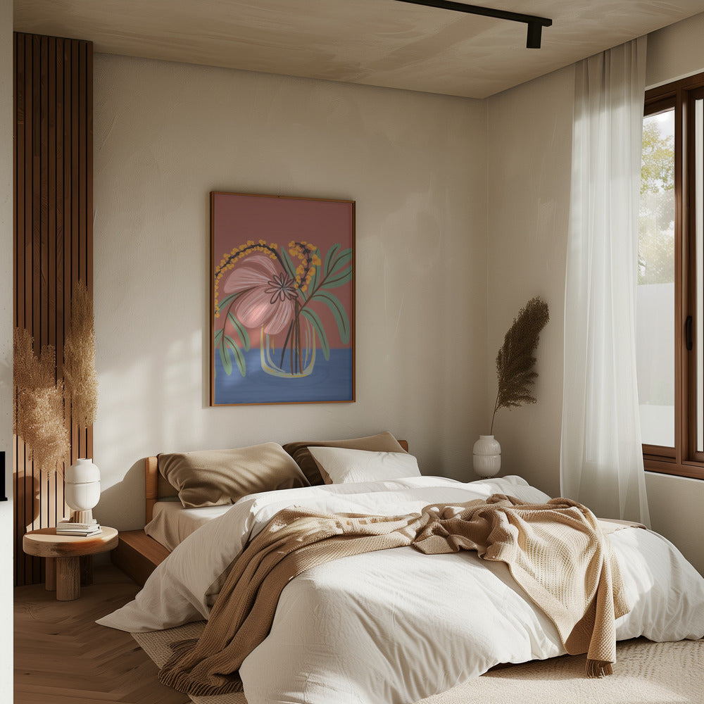 Earthen Blossom - Stretched Canvas, Poster or Fine Art Print I Heart Wall Art