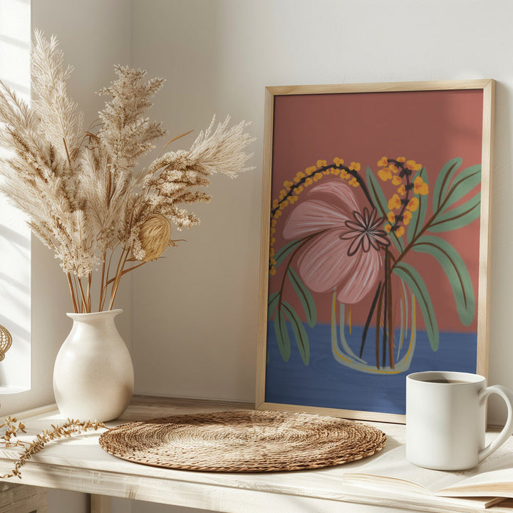 Earthen Blossom - Stretched Canvas, Poster or Fine Art Print I Heart Wall Art