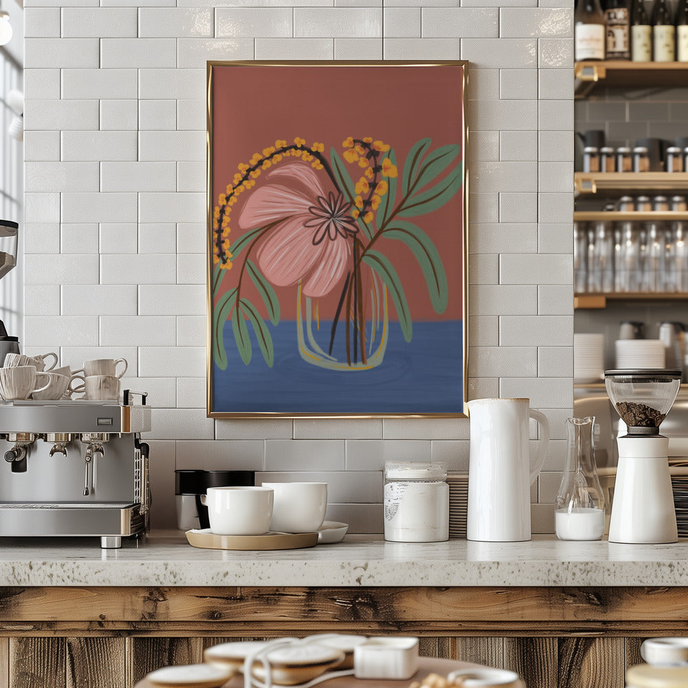 Earthen Blossom - Stretched Canvas, Poster or Fine Art Print I Heart Wall Art