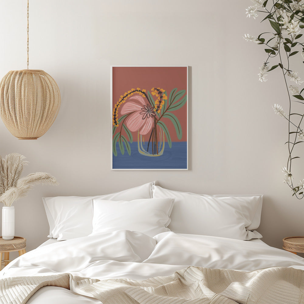 Earthen Blossom - Stretched Canvas, Poster or Fine Art Print I Heart Wall Art